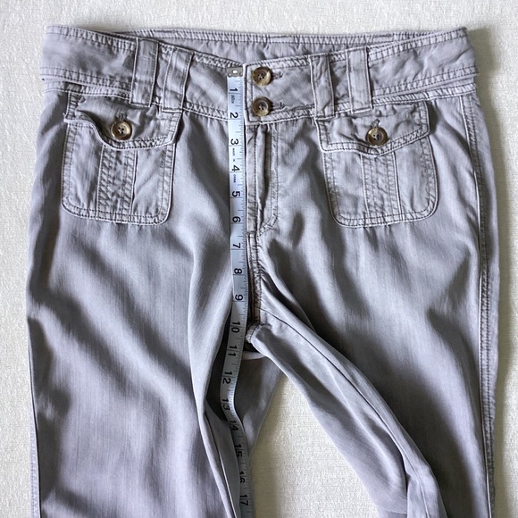 Sundance Alberta Pants Woman’s Size 6 Soft Grey 100% Tencel Button Pockets - Picture 3 of 10
